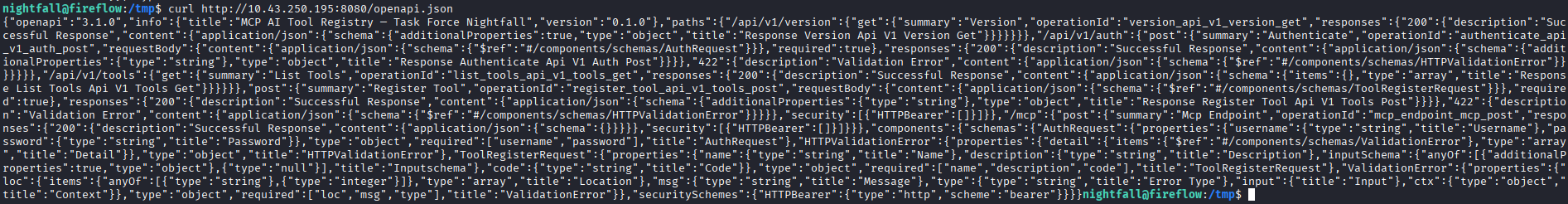 Pretty-printed OpenAPI spec